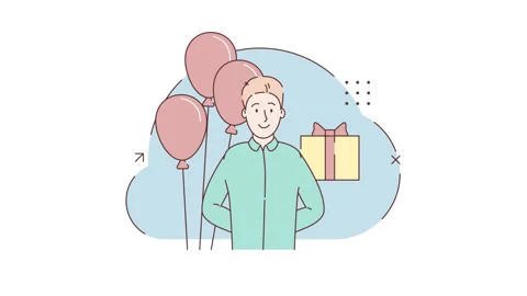 Man hiding gift in box behind his back. Concept of surprise or present, holiday Stock Footage 327441655