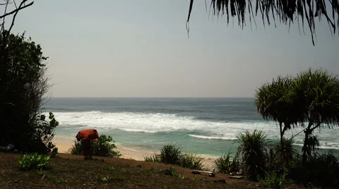 Man hiding himself from sun. Stock Footage 67959587