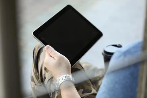 Man with high-tech gadget Stock Photos