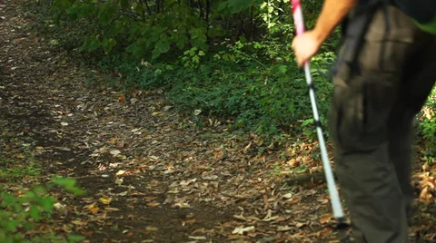 Man hiking Stock Footage 35863165
