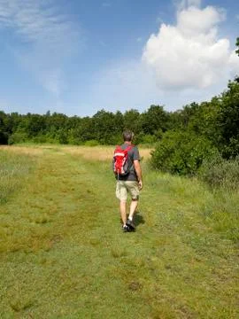 Man hiking Stock Photos