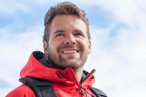 Man hiking 스톡 사진