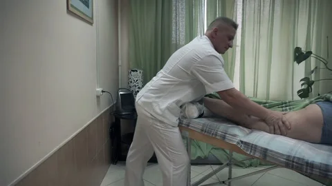 Man hip massage Video stock 87825710