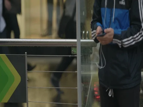 Man on his phone Stock Footage 76519922