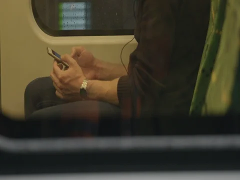 Man on his phone Stock Footage 76521393