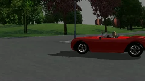 Man Hit By Car (Perspective 2 of 3) Stock Footage 18998459