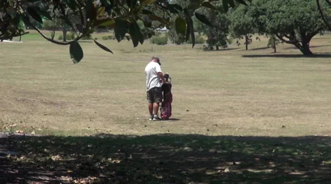 Man hitting golfball Stock Footage 36079468