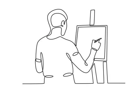 A man is holding a cake Stock Illustration