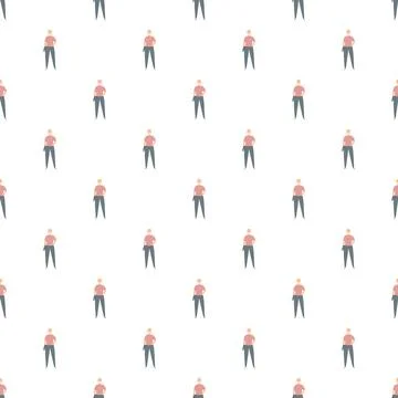 Man holding camera seamless pattern vector illustration Illustrazione stock