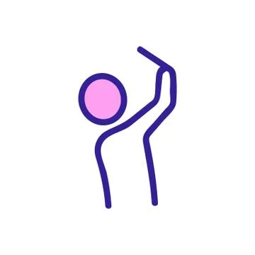 Man holding camera at top icon vector outline illustration Stock Illustration