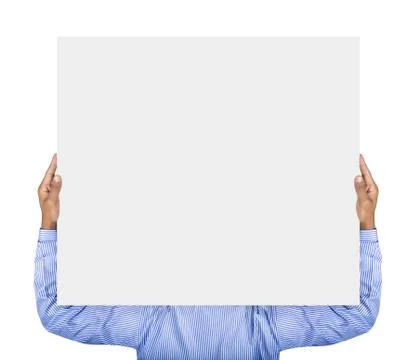 Man holding card Foto stock