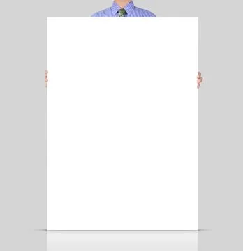 Man holding card Foto stock