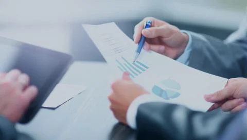 Man holding digital tablet Stock Photos