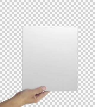 A man holding an folder, transparent background Stock Illustration