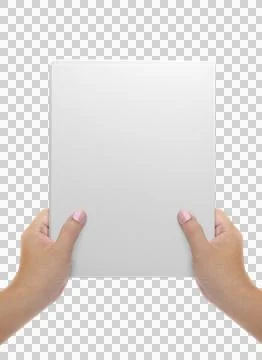 A man holding an folder, transparent background Stock Illustration
