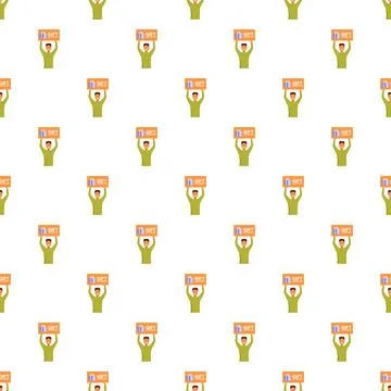 Man holding gift card pattern for shopping discount Stock Illustration