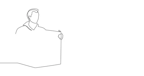 A man holding a large cardboard box. Loader at work. Transportation of things. Stock Footage 247016161