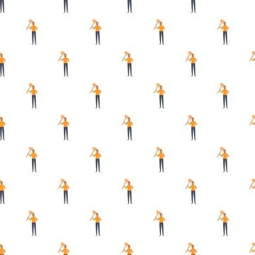 Man holding sign pattern protesting demonstrating activism Illustrazione stock