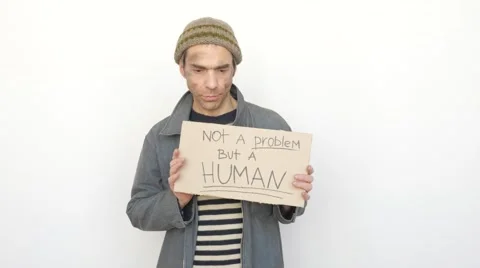 Man Holding Tablet Not a Promlem But a Human Stock Footage 64544463