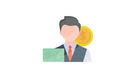 A man holds a dollar coin in one hand and a smaller coin in the other, show.. Stock Footage 332540662
