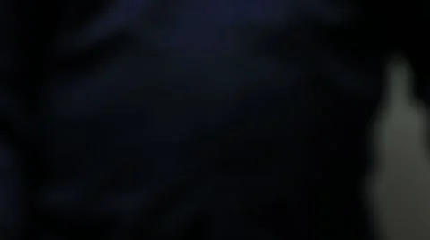 Man holds micro sd card, background footage for hologram Stock Footage 57309674