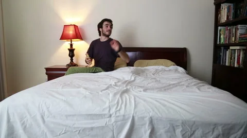 Man at home resting Stock Footage 46867431