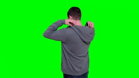 Man with a hood Stock Footage 107685379