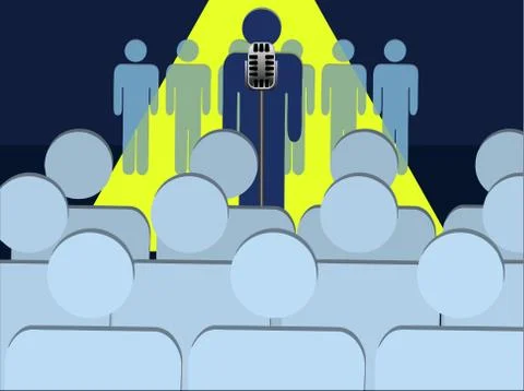 Man of the Hour Stock Illustration