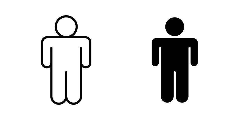 Man icon Illustration set. Vector Eps10 for apps 库存插图