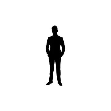 Man icon. Simple style Man clothe shop big sale poster background symbol. T.. Stock Illustration