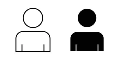 Man icon symbol. Vector illustration pack in black color. 스톡 일러스트