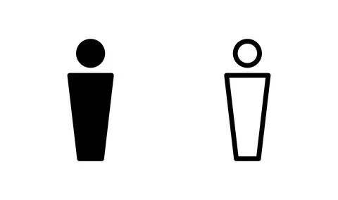 Man icon vector. male icon. human icon Stock Illustration
