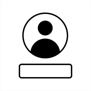 Man Icon vector. Simple flat symbol. Perfect Black pictogram illustration on Stock Illustration