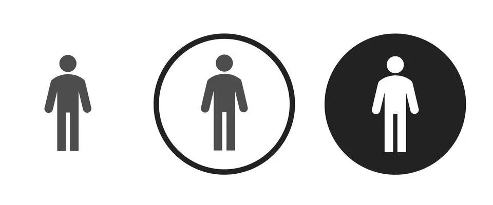 Man icon . web icon set .vector illustration Stock Illustration