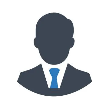 Man icon on a white background. Vector illustration Stock Illustration