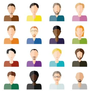 Man icons Stock Illustration