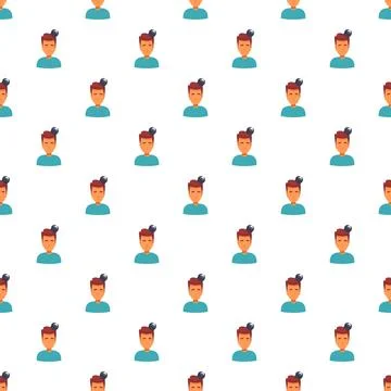 Man icons with a light bulb idea pattern Stock Illustration