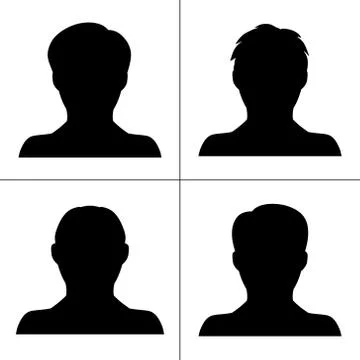 Man icons set vector Stock Illustration