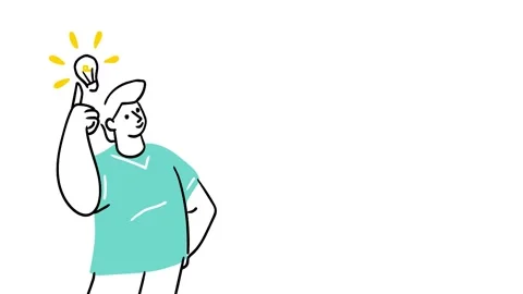 Man with an idea 4K Stock Footage 219967630