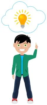 Man With Idea Stock Illustration