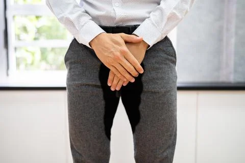 Man With Incontinence And Urinary Dysfunction Stock Photos