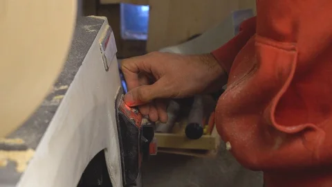 Man of industrial machine Stock Footage 85726327