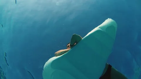 Man inflatable ice cream Stock Footage 158435288