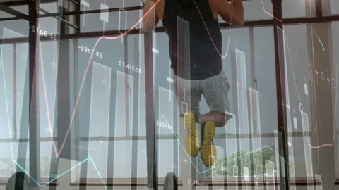 Man initiating pull-ups by retracting then pulling, building power, finance Stock Footage 333170121