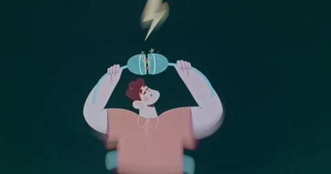 Man inserts a plug into a socket, energy concept Stock Footage 310843313