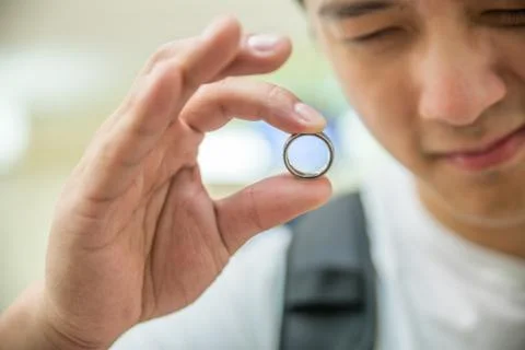 Man inspecting a ring Stock Photos