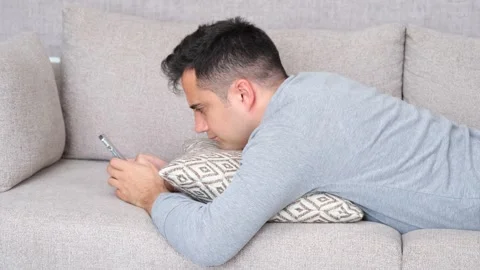 Man internet addiction Stock Footage 279896381