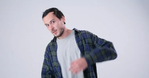 Man inviting to come 库存影片 143942595