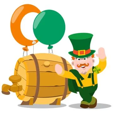 Man in the Irish pub. St. Patrick s Day. イラスト素材