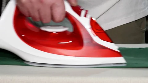 Man Ironing Clothes Stock Footage 85729758